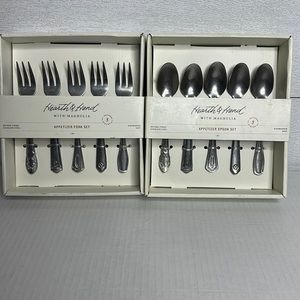 Hearth & Hand Appetizer Fork and Spoon sets